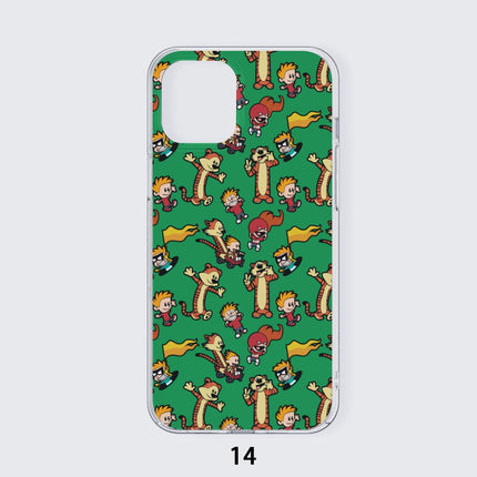 Calvin and Hobbes Pattern iPhone 15, 14, or 13 Series Case (TPU)