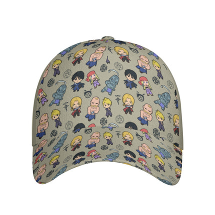 Full Metal Alchemist (FMA) All-Over Print Peaked Cap