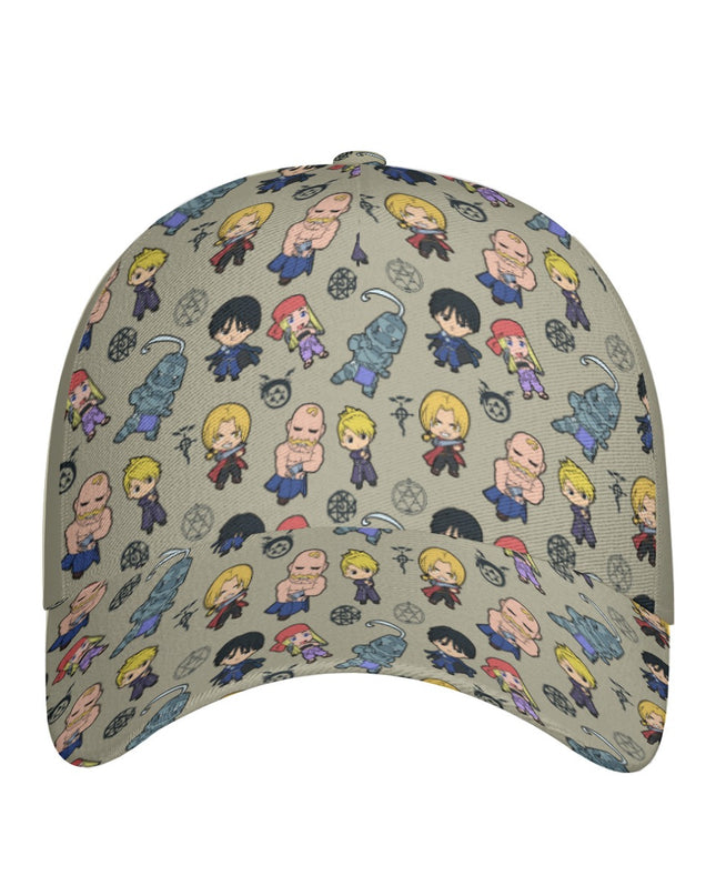 Full Metal Alchemist (FMA) All-Over Print Peaked Cap