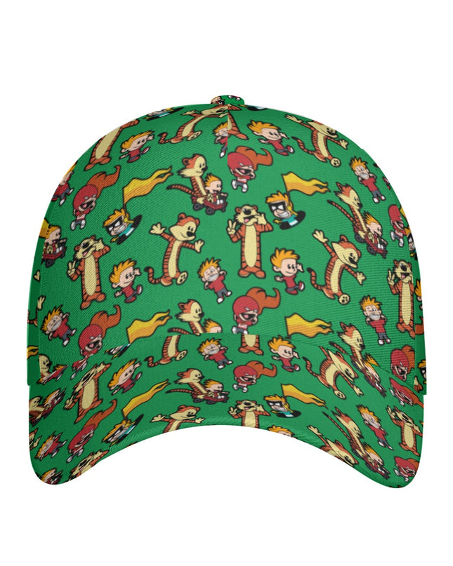 Calvin & Hobbes All-Over Print Peaked Cap