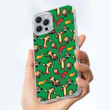 Calvin and Hobbes Pattern iPhone 15, 14, or 13 Series Case (TPU)
