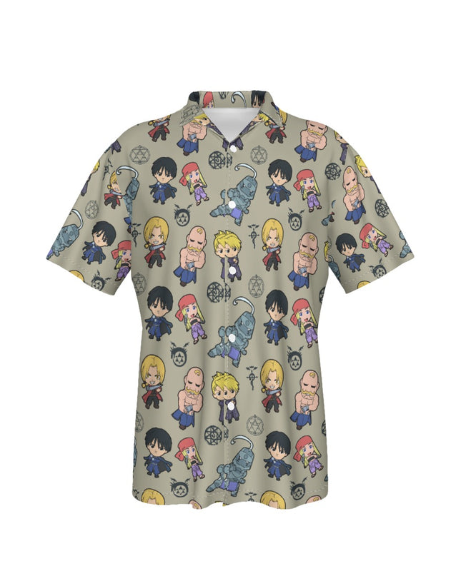 Full Metal Alchemist (FMA) Unisex Button-Down Shirt