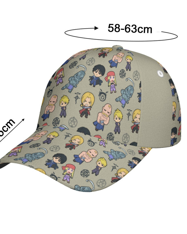 Full Metal Alchemist (FMA) All-Over Print Peaked Cap