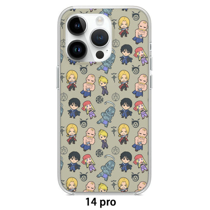 Full Metal Alchemist (FMA) Pattern iPhone 15, 14, or 13 Series Case (TPU)