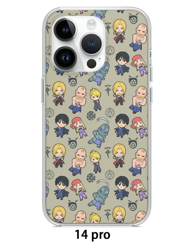 Full Metal Alchemist (FMA) Pattern iPhone 15, 14, or 13 Series Case (TPU)