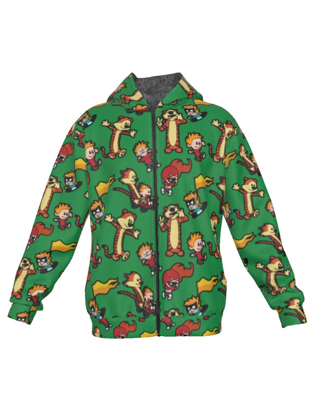 Calvin and Hobbes Fleece Hoodie